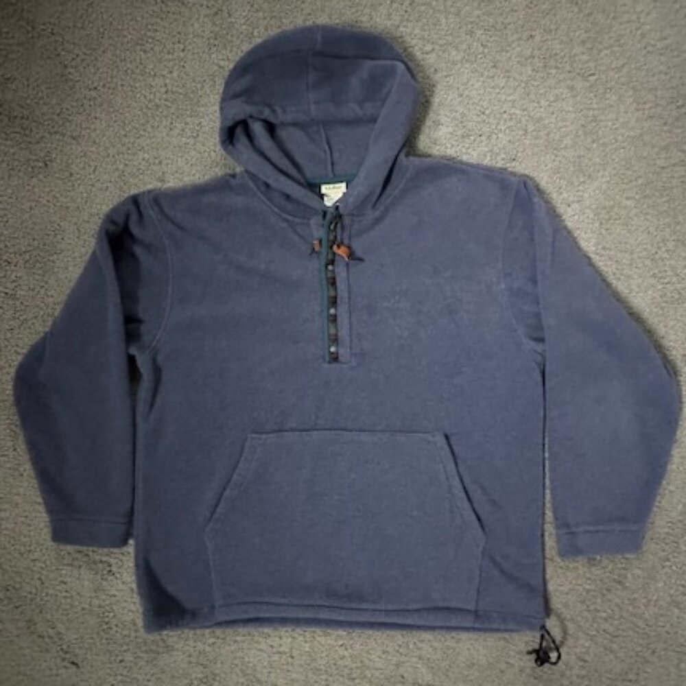 Vintage 70's - 80's  L.L. Bean Fleece Hoodie Southwest Aztec Men's XL Tall - EUC